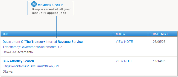 My Manually Applied Jobs